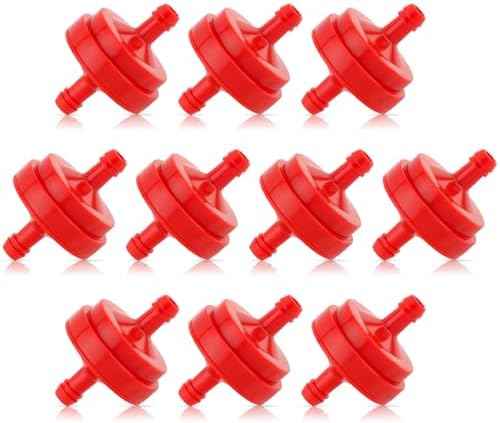 10 Pack Lawn Mower 1/4 Inch Inline Gas Fuel Filter