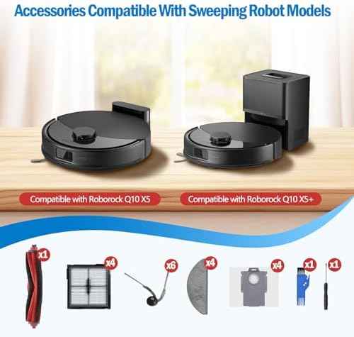Robot Vacuum Replacement Kit for Roborock Q10 X5+/X5, 21 Pcs Accessories