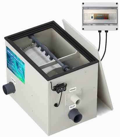 Rotary Drum Filter,Canister Filter,RDF Fully Automatic Water Self-Cleaning Filtration for Koi Pond,Fish Pond,Aquarium,Seedling Cultivation Base,Aquaculture,Hydroponics (4000GPH Advanced Edition)