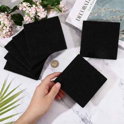 16Pcs Activated Charcoal Purifying Deodorizer for Trash Cans Universal Stick-on Rectangle Odor Absorbing Filters for Compost Buckets Countertop Recycle Bins Home Kitchen Accessories