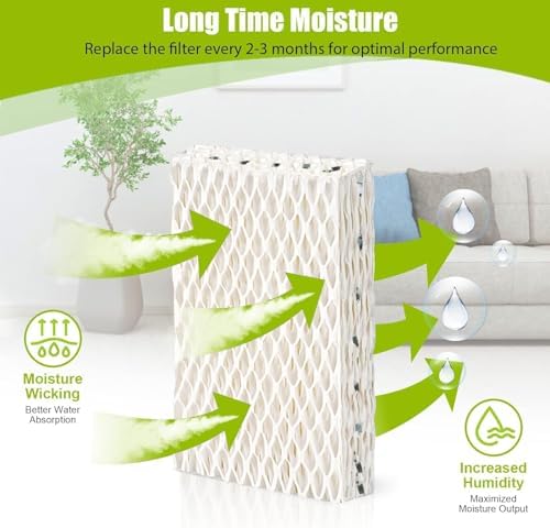 4 Pack WF813 Humidifier Filters Wick Replacement Compatible with