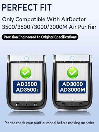 3500 Replacement Filter Compatible with Air Doctor 3000, 3500 & 3500i