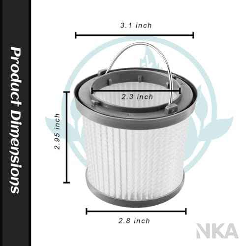 PVF110 BDH2000PL Filter Compatible with Black and Decker PVF110 PHV1810 PHV1210 PHV1410 BDH2000PL BDH2020FLFH BDH1620FLFH Handheld Pivot & Flex Vacuum Part # 90552433，2 pack