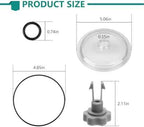 Sand Filter Pump Replacement Parts, SF15110 Pool Leaf Trap Cover Lid, Valve&O-Ring, Fits Intex 12 Inch Sand Filter Pumps, Replacement for Intex SF15110, 11823, SF80110-2, SF80110-1, ECO15110-2 Models