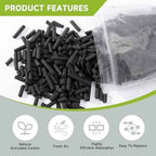 Odor Absorbing Activated Charcoal Filter Refills 2-Pack(2 Lbs/930g)