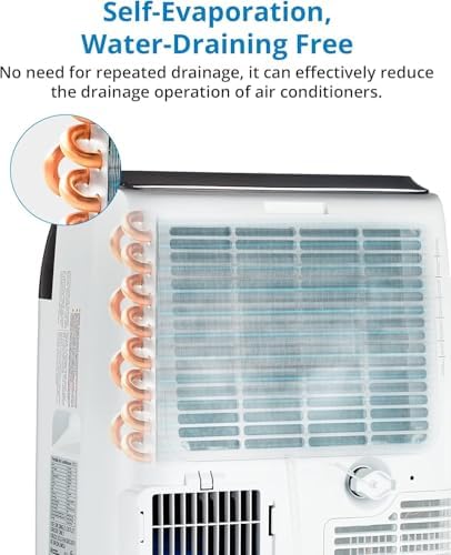 Garvee 14000 BTU Portable Air Conditioner, 3-in-1 Indoor AC Unit with Cooling, Dehumidifier, Fan, Follow Me, 24-Hour Timer, Remote Control & Window Kit for Bedroom, Home Office, Apartment, 750 Sq. Ft - Field & Pure