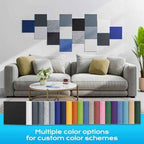 22 Pack Self-Adhesive Sound Proof Foam Panels for Walls 12"x12"x0.4" Fabric