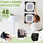 48 Pcs Foam Corner Protectors for Shipping, L-Shaped Edge Guards for