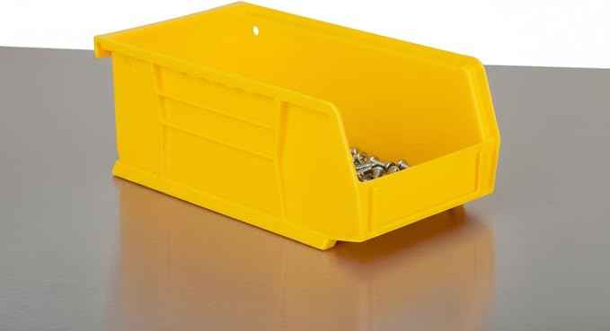 Hudson Exchange 7-1/2" x 4" x 3" Plastic Stackable Storage Bin and Hanging