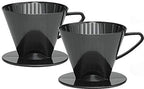 Fino Pour-Over Coffee Brewing Filter Cone, Number 2-Size, Brews 2 to 6-Cups by Fino