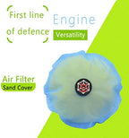 OTOM Universal Motorcycle Air Filter Dustproof Sand Cover Engine Cleaning Air Filter Wrap Fit for dirt bike (Blue)… - Field & Pure