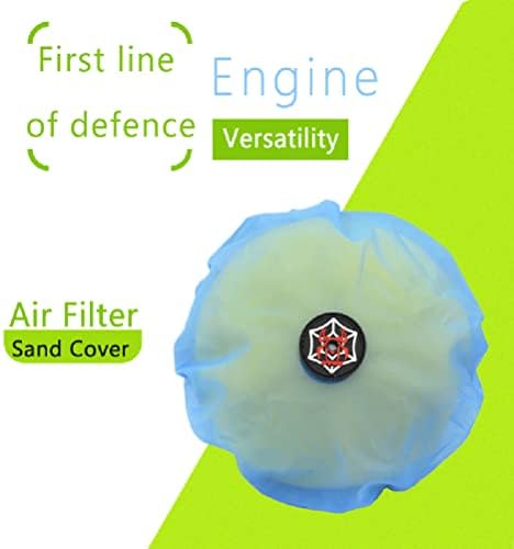 OTOM Universal Motorcycle Air Filter Dustproof Sand Cover Engine Cleaning Air Filter Wrap Fit for dirt bike (Blue)… - Field & Pure