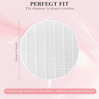 2 Pack Dust Collector Filter Replacement Compatible with Melody Susie, White Nail Dust Collectors Filter for Home and Nail Salons, Reusable Dusts Collectors Match with Dusts Collector Nails Tech Tool