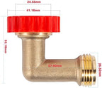 Lead-Free Brass 90 Degree Hose Saver,90°Hose Elbow Fitting Quick