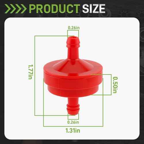 10 Pack Lawn Mower 1/4 Inch Inline Gas Fuel Filter