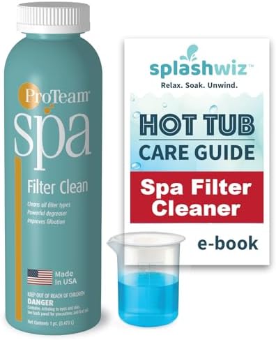 SplashWiz Proteam Spa Filter Clean - Spa Filter Cleaner for hot tub