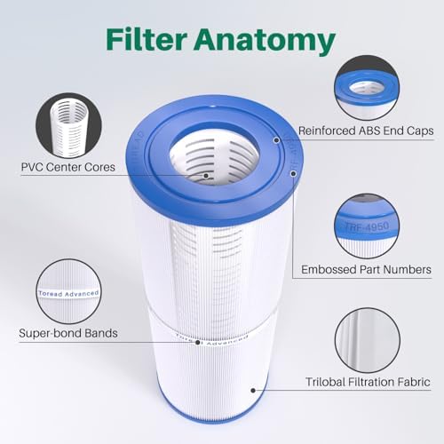 C-4950 Spa Filter Replaces Pleatco PRB50-IN, 373045, Jacuzzi J200, 1Pack - Field & Pure