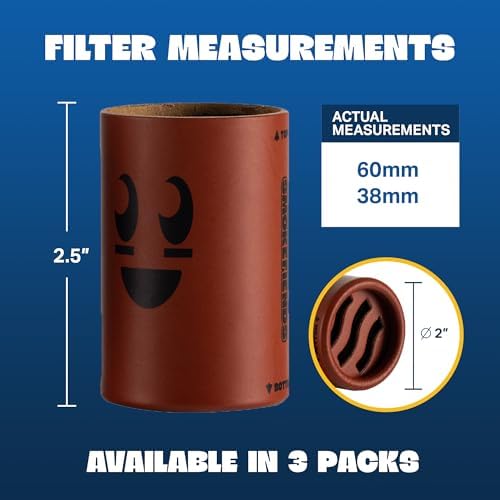 Smoke Fiends 3 Pack Replacement Filters | Discreet HEPA & Carbon