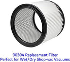 90304 Replacement Cartridge Filter, Compatible with Shop-vac 90350 90304 90333,Fits for Most Wet Dry Vacuum Cleaners 5 Gallon and above (90304) - Field & Pure