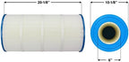 PURELINE 120 Sq Ft Pool Replacement Cartridge Filter, Compatible with Jacuzzi Sherlock 120, SHER120 - Field & Pure
