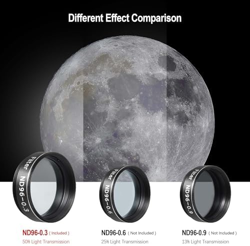 Astromania Telescope Filter Moon Filter 1.25" Neutral Color Filter ND96-0.3 - Field & Pure