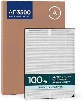 Genuine AirDoctor AD3000/3500 Replacement Filter. Includes 1 UltraHEPA filter. Guaranteed Quality & Performance. Removes Smoke, Pollen, Dust, Pet Dander