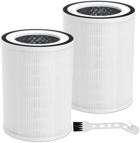 2Pcs Air Purifier Filter Replacement Compatible with Afloia Kilo, KILOPRO, MIRO, MIRO PRO, MORENTO MR-Kilo, Kalo, 360° 3-Stage Filtration - Field & Pure