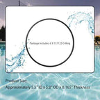 6 Pack 151122 Big Blue Water Filter Housing O-Ring Compatible with Pentek #10 & #20 Big Blue, APEC HBB-10/HBB-20 (Buna-N)