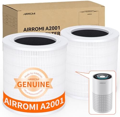AIRROMI A2001 HEPA Air Purifier Replacement Filter, 3-In-1 Original