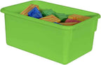 Wood Designs Cubby Storage Bin, Heavy Duty Plastic Containers