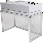TECHTONGDA 110V Air Flow Clean Bench Dust Free Room Workshop Three Adjustable Speed Vertical Laminar Flow Hood HEPA-Filter for ISO 5 Cleanliness Dust Free Work 47.2x23.6x29 inch Working Area