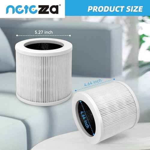 Netezza A1 Filter Replacement Fit for Vewior Air Purifier 2 Pack