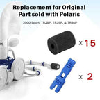 for Polaris Pool Cleaner Parts 15 Pack Polaris 280 Part Sweep Pro Sweep Scrubbers Replacement 2 Hose Tail Scrubber Cleaner Pool Tail Scrubber 280 360 380 180 480 3900