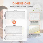 4x12 Inch Air Filter for Home Ceiling, ULTRA GREEN Thickened Floor Vent Filters Replacement for Register Work in Indoor Home Air Purifier, Air Conditioner 4" x 12" 12-Pack (White)