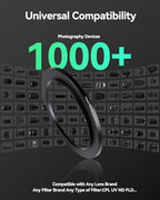 49-43mm Step-Down Ring Adapter, 49mm to 43mm Step Down Filter Ring for 49mm Lens Install 43mm ND CPL UV Camera Lens Filter(49mm-43mm) - Field & Pure
