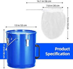 Fryer Grease Bucket 6 Gal,Carbon Steel Oil Disposal Caddy with Rust-Proof Coating,Grease Can with Lid & Lock Clips & Filter Bag,Oil Transport Container for Hot Cooking