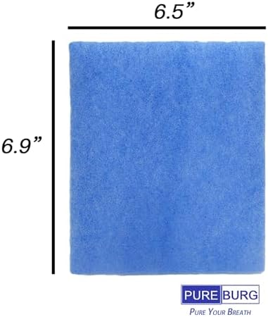 PUREBURG Replacement Filter Compatible with Best Vent Indoor Dryer Vent,12-Pack 6.9" x 6.5" x 0.6" Dryer Lint Filter For Air Clean - Field & Pure