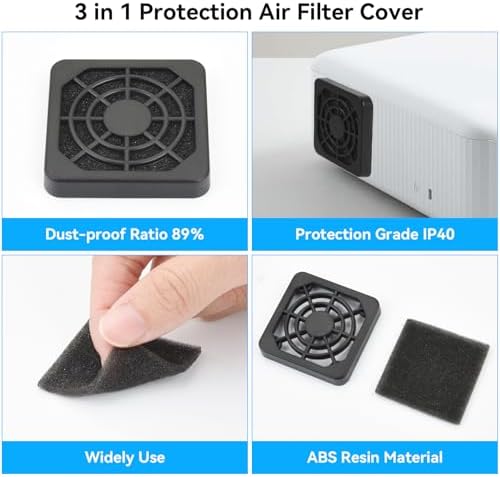 [2 Pack] ELUTENG 40mm Fan Filter Dustproof Cover USB Cooling