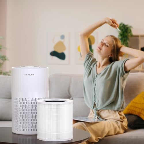 AIRROMI A2001 HEPA Air Purifier Replacement Filter, 3-In-1 Original