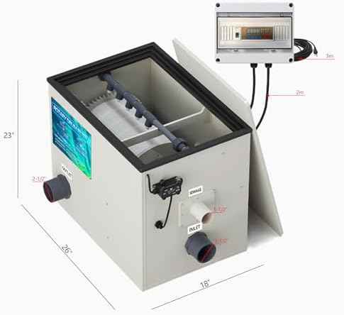 Rotary Drum Filter,Canister Filter,RDF Fully Automatic Water Self-Cleaning Filtration for Koi Pond,Fish Pond,Aquarium,Seedling Cultivation Base,Aquaculture,Hydroponics (4000GPH Advanced Edition)