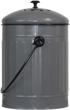 Markson Compost Bin with Airflow Lid and Charcoal Filter 1.5 Gallon Metal Gray - Image 2