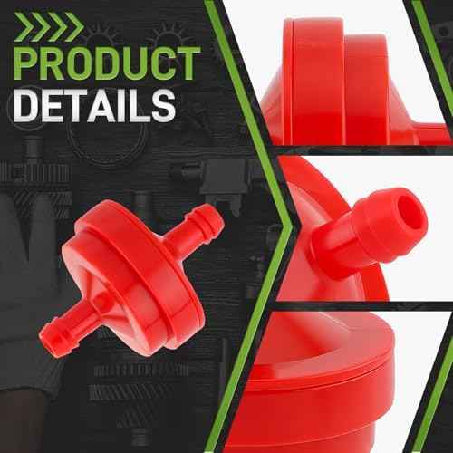 10 Pack Lawn Mower 1/4 Inch Inline Gas Fuel Filter