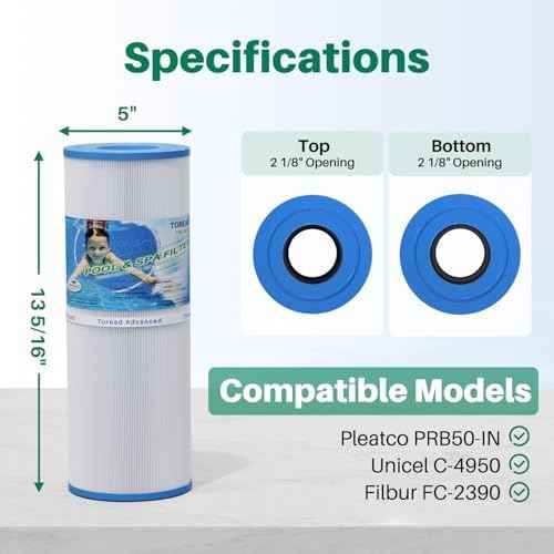 C-4950 Spa Filter Replaces Pleatco PRB50-IN, 373045, Jacuzzi J200, 1Pack