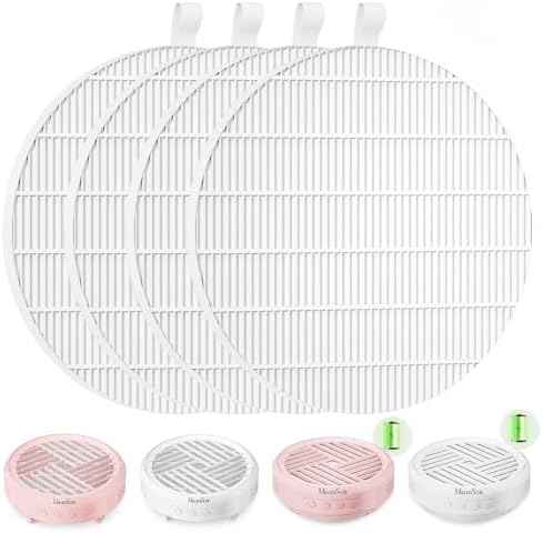 SProR Nail Dust Collector Replacement Filter, 4 Pack Reusable Dust Filter for MelodySusie Hpro/SProR Nail Dust Collector, Compatible Fine Filter for Efficient Nail Dust Collection