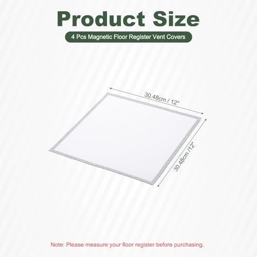 YOKIVE 4 Pcs Magnetic Floor Vent Covers, Floor Register Cover PVC Mesh