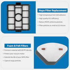 Replacement for Shark IP3251, IP3251C, IP3253, 2 PACK Auto-empty Dock Hepa Filter + 4 PACK Pre-motor Filter Assembly & 2 PACK Handheld Vacuum Post-motor Filter+ 4 PACK Pre-moter Filters