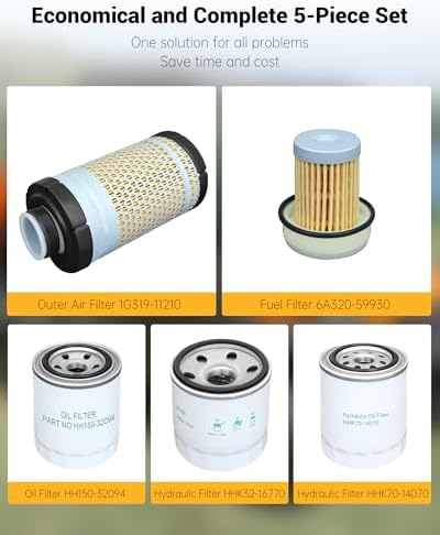 7700-05389 Maintenance Filter Kit Compatible with Kubota RTV - Field & Pure
