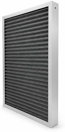 Washable Electrostatic Furnace Air Filter, (MERV 5, 20" x 25" x 2") Reusable HVAC AC Filter with Aluminum Frame & Metal Mesh - Field & Pure