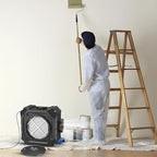 Air Scrubber with 3 Stage Filtration, Stackable Negative Air Machine Cleaner 550 CFM for Industrial and Commercial Water Damage Restoration Air Scrubber with MERV-10, HEPA, Activated Carbon Filter - Field & Pure