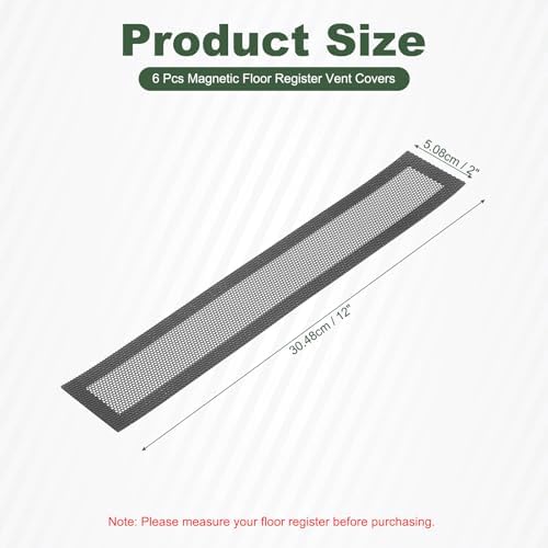 YOKIVE 6 Pcs Magnetic Floor Vent Covers, Floor Register Cover PVC Mesh